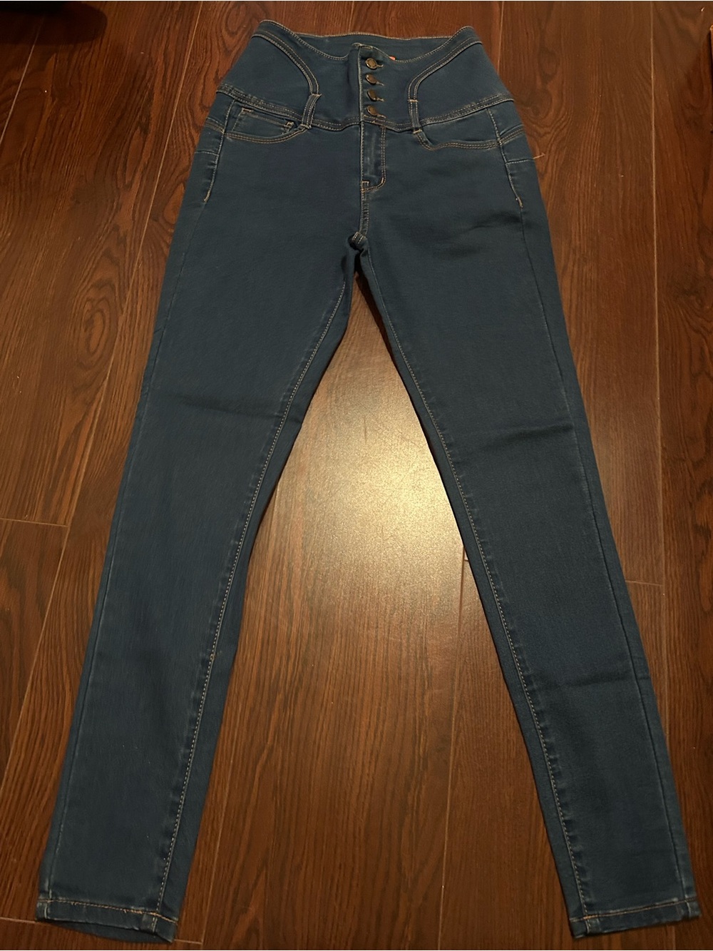 Wax Jean High-Rise Skinny Jeans in Teal